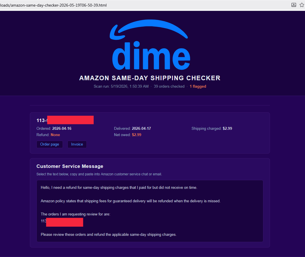 example report